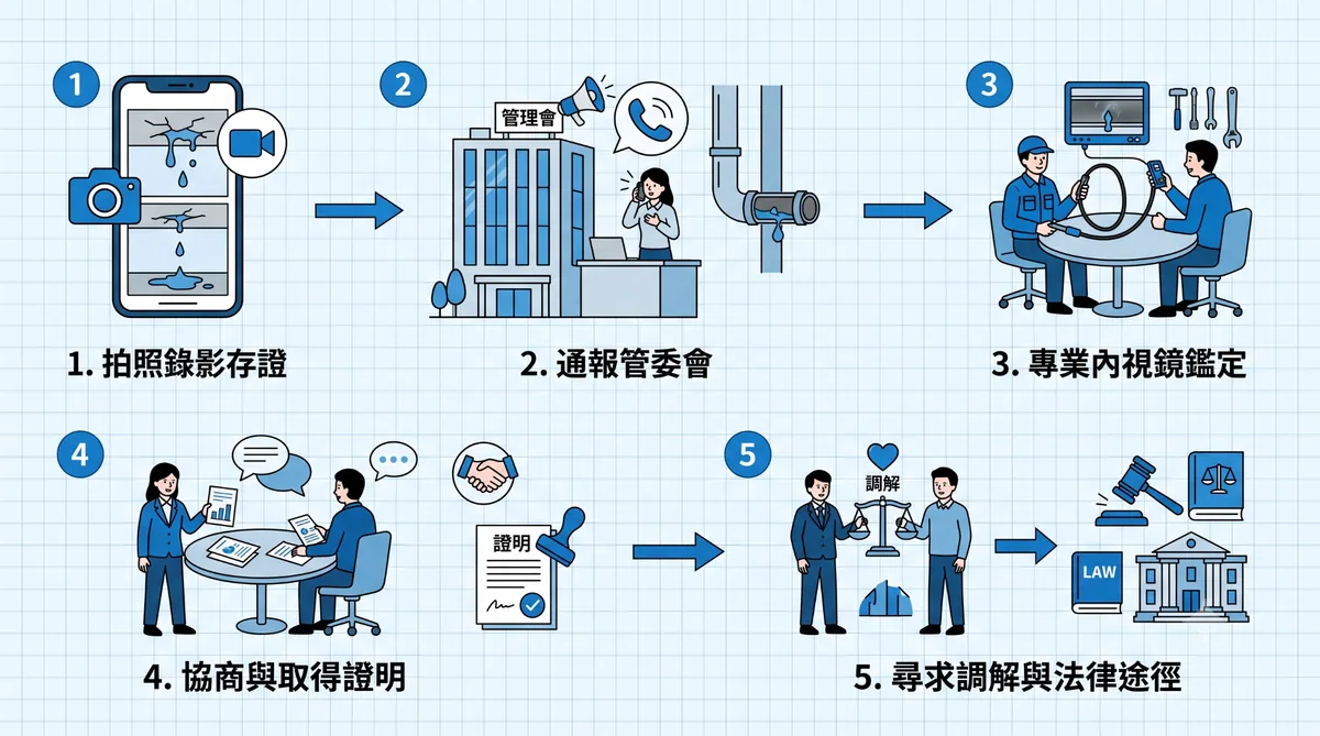 管線糾紛處理流程 5 步驟